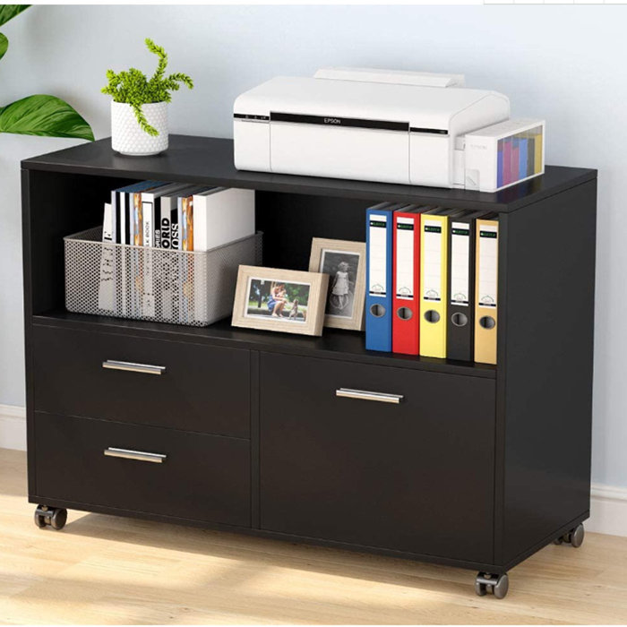 Latitude Run® Bedroom Storage Printer Side 3 Drawer File Wayfair.ca